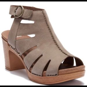 Dansko Demetra Taupe Heel Open Toe